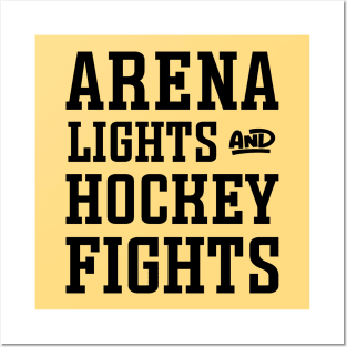 Arena Lights Hockey Fights Hockey Mom Cute Funny Posters and Art